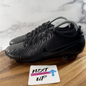 Mens 7.5-Nike Tiempo Legend 10 Club Fg/Mg Black-Deep Jungle Soccer DV4344-002